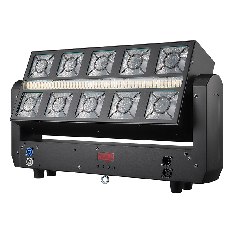 Head-shaking double row 5-piece glass 3-in-1 matrix