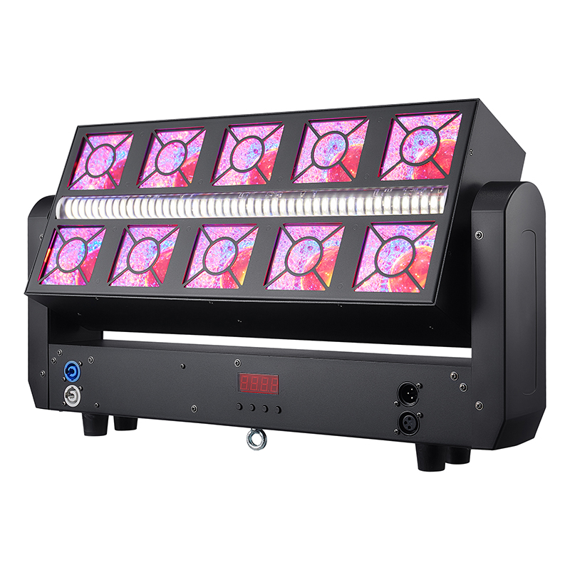 Head-shaking double row 5-piece glass 3-in-1 matrix