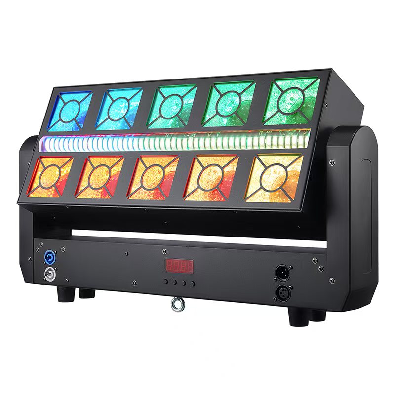 Head-shaking double row 5-piece glass 3-in-1 matrix