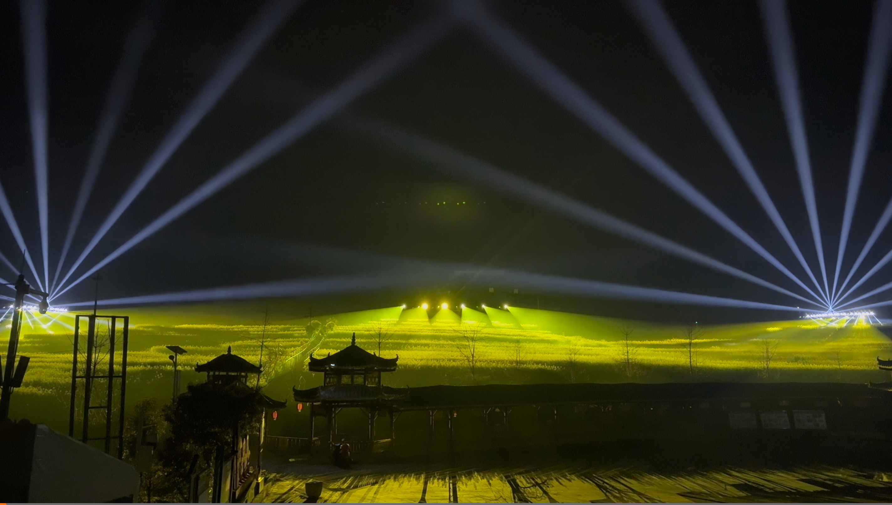 LightfeelPro Outdoor Light Show Project at Shanxi Rural Pastoral Scenic Area